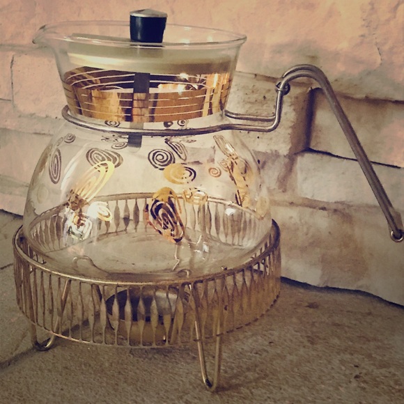 Other - Vintage Mid Century MCM Coffee Pot & Warmer
